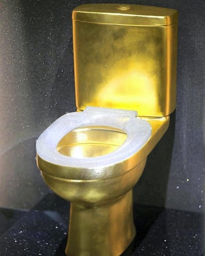 The diamond-encrusted toilet bowl was awarded a Guinness World Record for “the most number of diamonds set on a toilet bowl". Courtesy Coronet Jewellery
