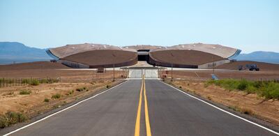 The entrance of Spaceport America in New Mexico. Steve Snowden / Getty Images