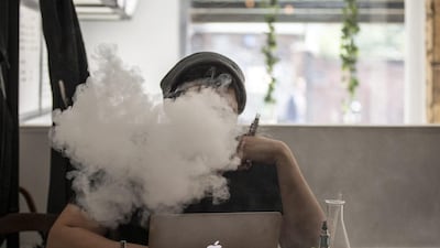 Flavoured e-cigarettes could be taken off the shelves in the US due to concerns over young people taking up vaping. The UAE legalised the sale of electronic cigarettes in April.Dan Kitwood / Getty Images