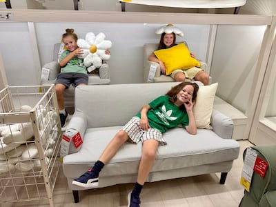 A trip to Ikea does some childcare heavy lifting. Photo: Gemma White
