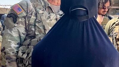 Gen Michael Kurilla at Al Hol camp. Photo: US Central Command