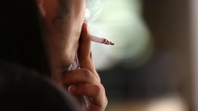 Cigarettes were selling fast across Abu Dhabi ahead of the 'sin tax' coming into force on Sunday. Pawan Singh / The National