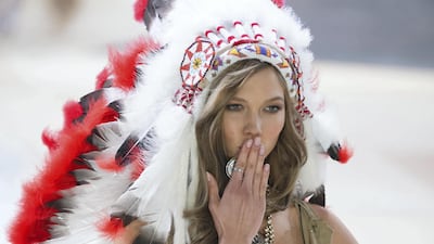 Karlie Kloss provoked Native Americans' anger after a 2012 Victoria's Secret show. FilmMagic