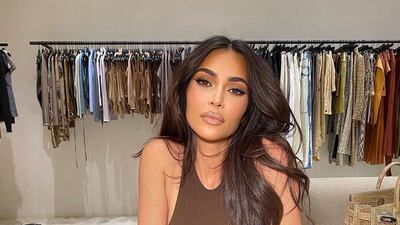 Kim Kardashian's shapewear line Skims will soon be available in the Middle East. Kim Kardashian / Instagram