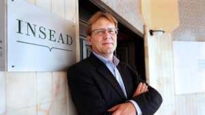 The executive director of the Insead business school in Abu Dhabi, Peter Jadersten, says government employees need business skills.