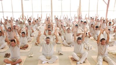 Yoga classes, such as this session held in Argentina, are proving a success in Dubai.
