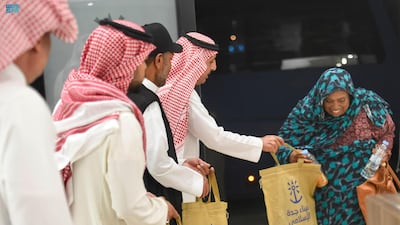 Hajj pilgrims from Sudan arrive at Jeddah Port. SPA