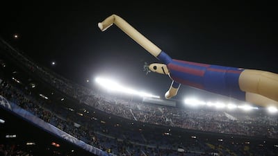 A general view inside the Camp Nou before Wednesday night's Champions League last 16 second leg between Barcelona and Manchester City. Carl Recine / Reuters