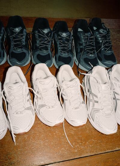 Japanese trainer brand Asics and French fashion house A.P.C. have teamed up for a new Tennis Collection. Photo: Asics