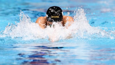 The men's 100m individual medley competition at the World Swimming Championships.