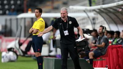 Eric Gerets could be in a fight to save his job if Al Jazira fail to clinch second place. Christopher Pike / The National