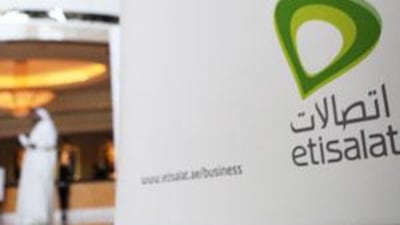 Etisalat?s shares declined by 4.5 per cent.