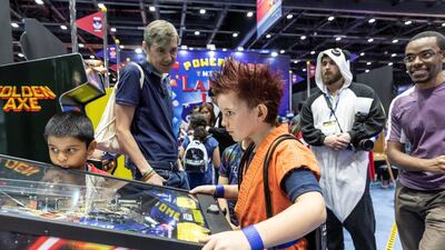 There were plenty of games to keep younger fan entertained. Antonie Robertson / The National