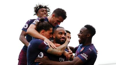 Striker: Alexandre Lacazette (Arsenal) – Two wonderfully taken goals show why he has forced his way into Unai Emery’s team and were crucial in the rout of Fulham. Getty Images