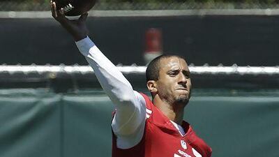 Colin Kaepernick is showing finesse along with power in his passes this pre-season for the 49ers.