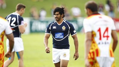 Imad Reyal spent last season in New Zealand but has returned to UAE rugby after his tourist visa expired. Jake Badger for The National