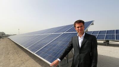 Daniel Zywietz is the head of Enerwhere, a company that has created a cleaner alternative to diesel generators. Ravindranath K / The National