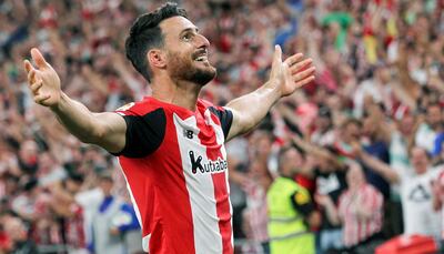 Athletic Bilbao striker Aritz Aduriz had a match to remember as he scored the winner for the home team against Barcelona. Miguel Tona / EPA