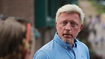 Boris Becker’s bankruptcy proceedings and tangled private life have kept him in the news. AP