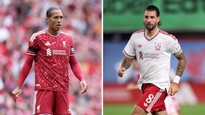 Liverpool home and away kits. Getty Images / AFP