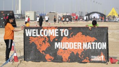 The Tough Mudder sports event held on Hudayriat Island in Abu Dhabi. All photos by Antonie Robertson/The National