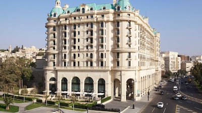 The exterior of the Four Seasons Baku. Four Seasons
