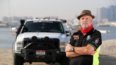 David Chambers has been a desert rally marshal in the UAE for decades but plans to leave for Europe soon. Chris Whiteoak / The National