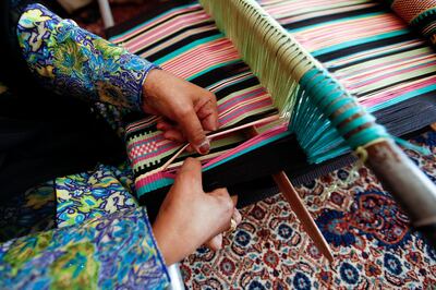 Hand-weaving goes back to Neolithic times. Photo: Sarah Dea / The National