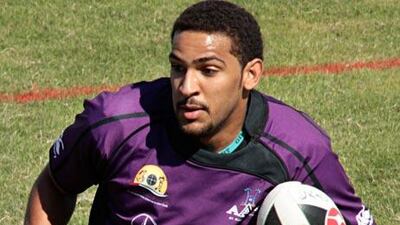 Hareb Al Azri plays on the wing for Al Ain Amblers.