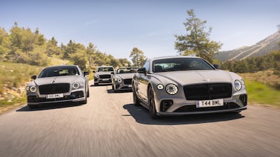 Bentley's Flying Spur S range. Photo: Bentley