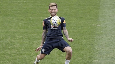 Brazil’s Lucas Lima during training. Andre Penner / AP Photo