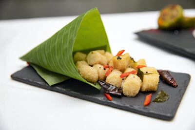 Baby idlies on the Diwali menu on the QE2