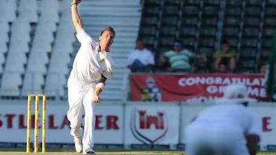 South Africa's Dale Steyn collected six for eight wickets against Pakistan to help the Proteas to a 411-run lead.