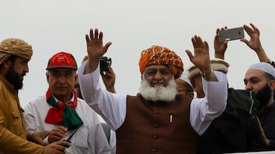 Maulana Fazlur Rehman, leader of the Jamiat Ulema-e-Islam, gave Pakistan Prime Minister Imran Khan an ultimatum to step down. Reuters