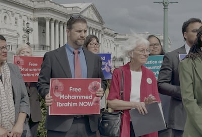 Zeyad Ibrahim, uncle of detained American Palestinian Mohammed Ibrahim, said he wants US Congress to push Israel for answers. Nilanjana Gupta / The National