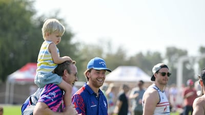 Spectators for rugby games at Dubai Police Academy, Dubai.