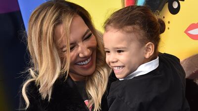 Naya Rivera and her son, Josey Hollis Dorsey. AFP