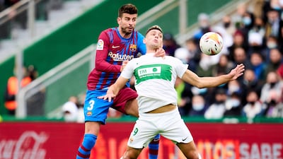 Gerard Pique 7 - His 597th Barca game and he hit a beautiful 12th minute pass – he did this three times - to Dembele as Barca attacked down the right early on. Booked on 82 minutes – one of six Barca bookings. Getty Images