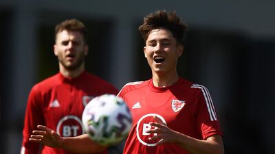 Rubin Colwill during training. Getty