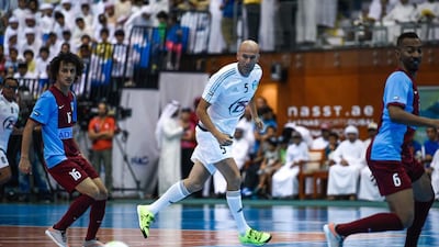 Zinedine Zidane in action during the NAS Tournament. Photo courtesy: Nad Al Sheba Media Office