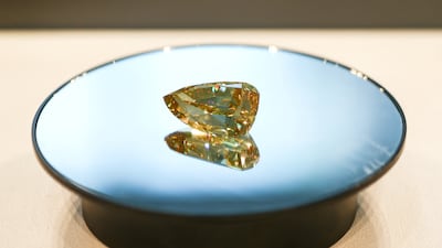 The Golden Canary diamond is now on display at Sotheby's Dubai. Reuters