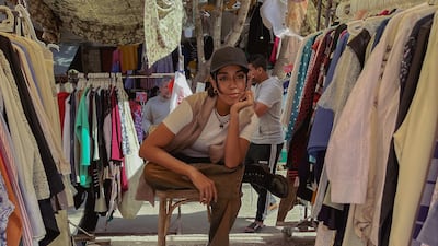 Salma Mabrouk, the founder of El Wekala Sustainability, an online thrift shop. Mahmoud Nasr / The National