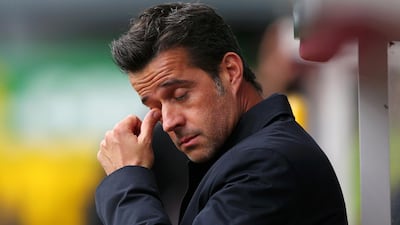 Marco Silva is under increasing pressure at Everton after heavy investment in the playing squad. Getty Images