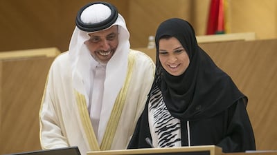 Dr Amal Al Qubaisi has been elected the President and Speaker of the Federal National Council (FNC) in the 16th legislative chapter. Mona Al Marzooqi / The National
