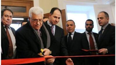 The Palestinian president, Mahmoud Abbas, seen cutting a ribbon during the inauguration of the Palestinian Embassy in Moscow this month, is likely to be looking to a greater role for Europe rather than the US in his struggles with Israel.