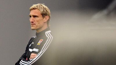 Sami Hyypia had led Bayer Leverkusen to 15 wins, three draws and 11 losses this season before his sacking. With 48 points, Leverkusen are fourth in the Bundesliga, six points off Schalke and just a point ahead of Werder Bremen, who have a game in hand. Marius Becker / EPA