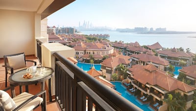 A lagoon and sea view at Anantara The Palm Dubai Resort. Photo: Anantara