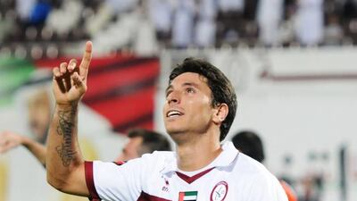 Sebastian Tagliabue will once again be the focal point of the Al Wahda attack. Courtesy Al Ittihad