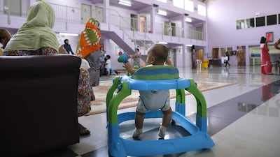 There are 29 mothers at the house, with 21 girls and 14 boys under the age of 13. The women, of various nationalities, are imprisoned for misdemeanours such as loitering and theft. The expatriates will be deported to their home countries after completing their sentences.