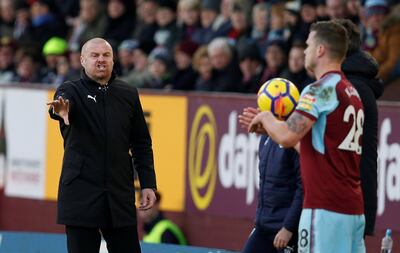Sean Dyche's Burnley have not won since December 12. Andrew Yates / Reuters